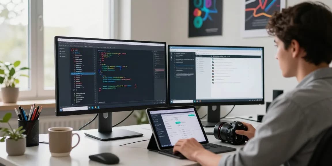 Discover seamless communication with Telegram Download on a modern tech workspace.
